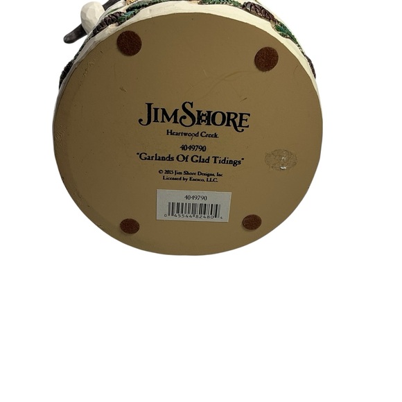 Jim Shore Heartwood Creek “Garlands of Glad Tidings” Snowman Figurine - Picture 8 of 12